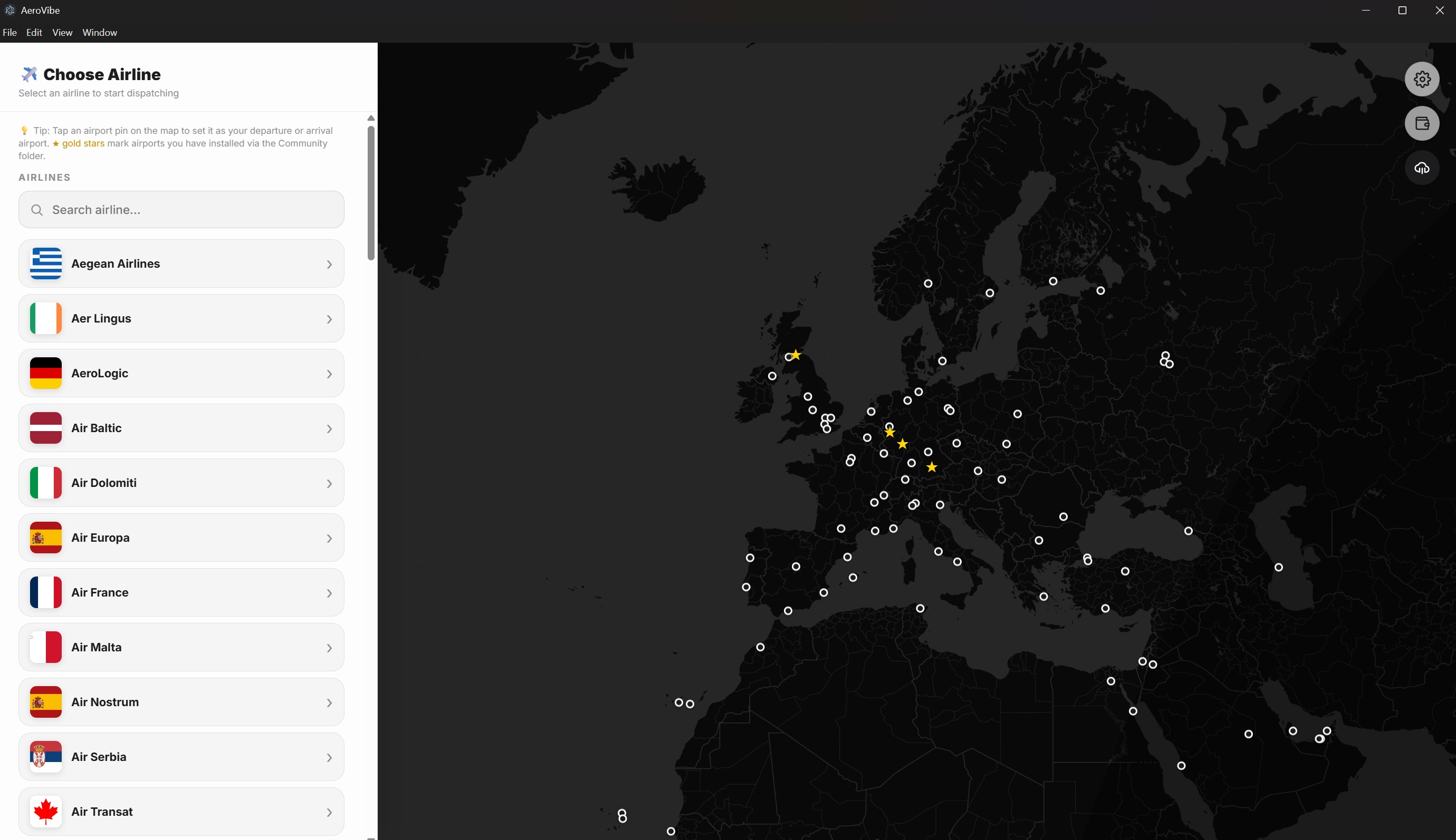 FlyLine application preview